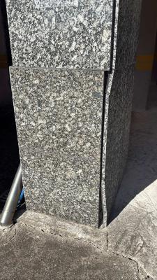 안성 삼죽 빌라 주차장 기둥 대리석 파손 복원 수리작업